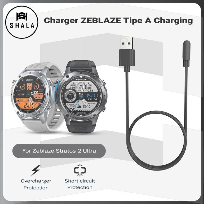 Kabel Charger Zeblaze Stratos Ultra 2 Smartwatch Tipe A Charging