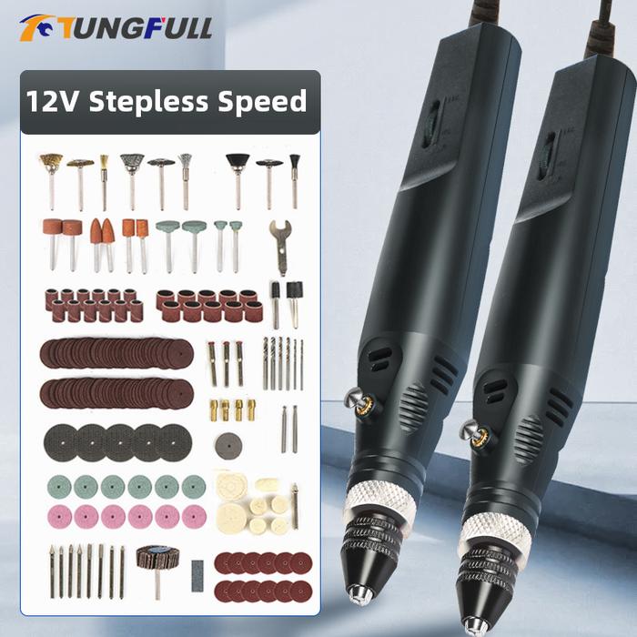 12V Drill Engraver Pen Mini Drill Jewelry Dremel Mini Drill Grinder
