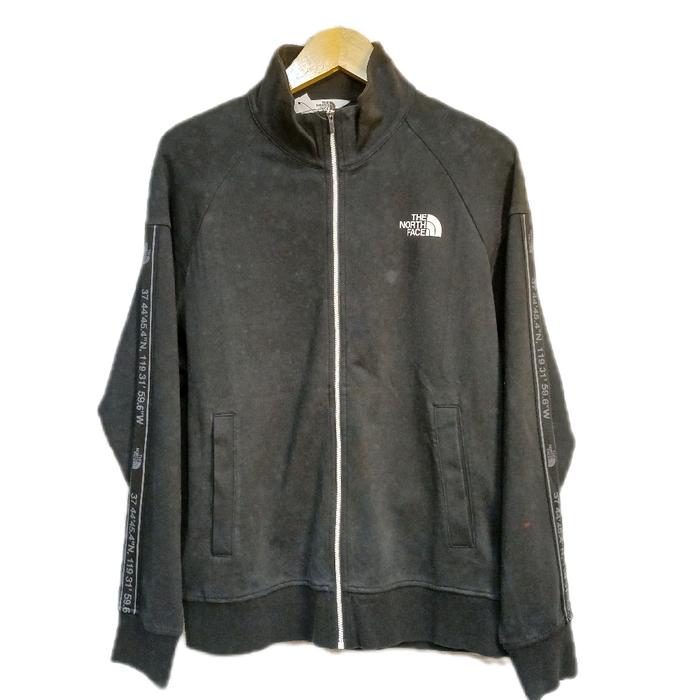 Crewneck Sweater Tracktop The North Face TNF Spellout  Hitam Size M fit L