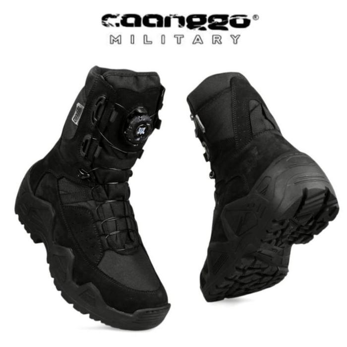 Caanggo - Sepatu PDL Tali Putar TNI POLRI SECURITY  Model Terbaru Original Caanggo Military