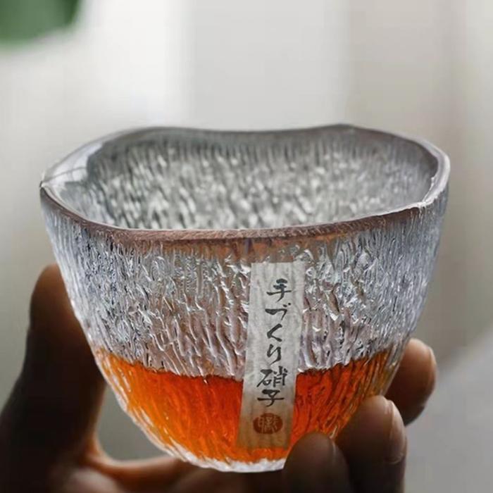 Japanese Handmade Hammered Whiskey Glass Heat-Resistant Juice Cup
