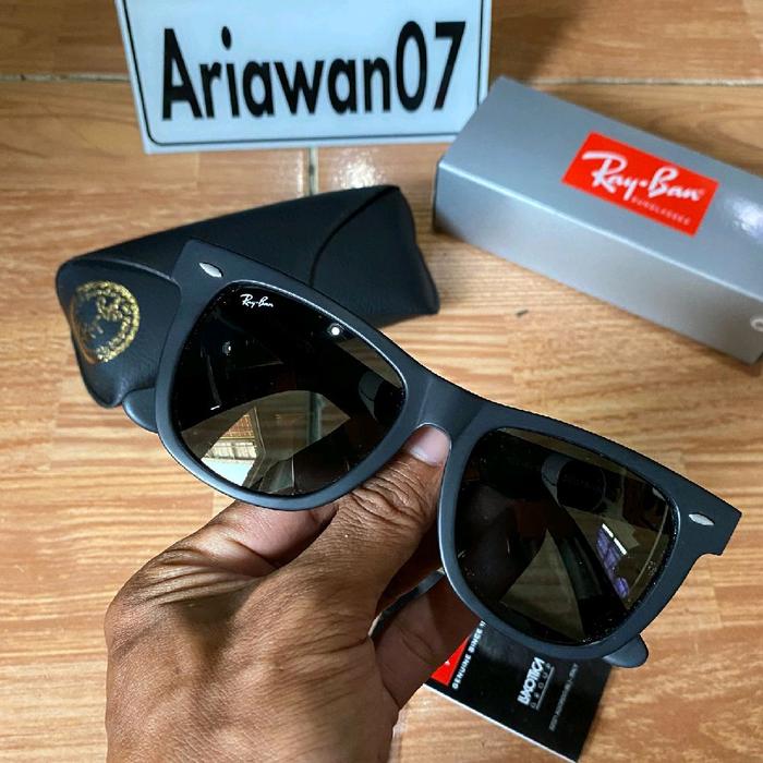 kacamata wayfarer hitam doff sz 54