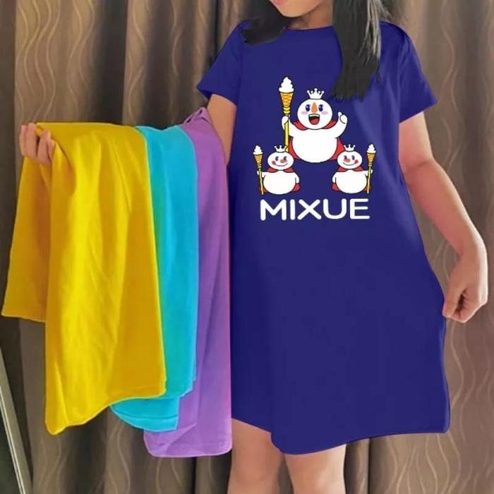 Daster anak ice cream Mixue