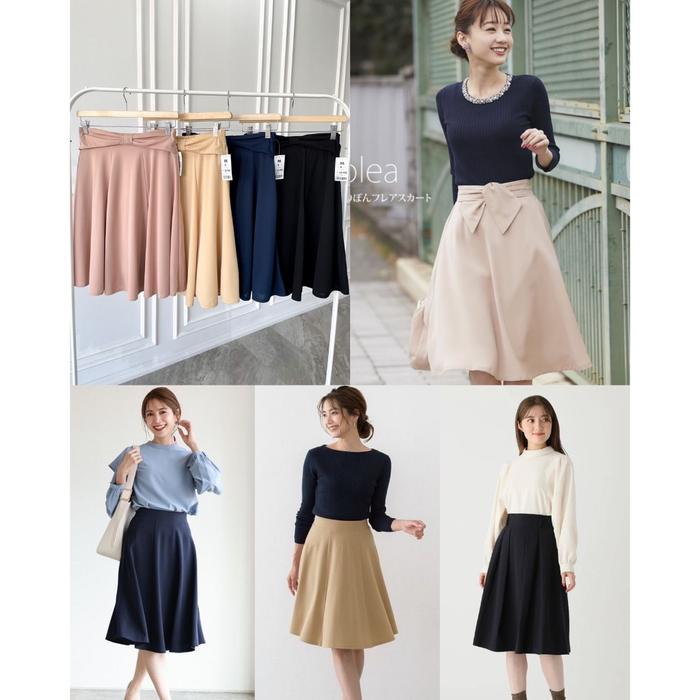 Ready- Spao Ribbon Midi Skirt // Fashion Branded //