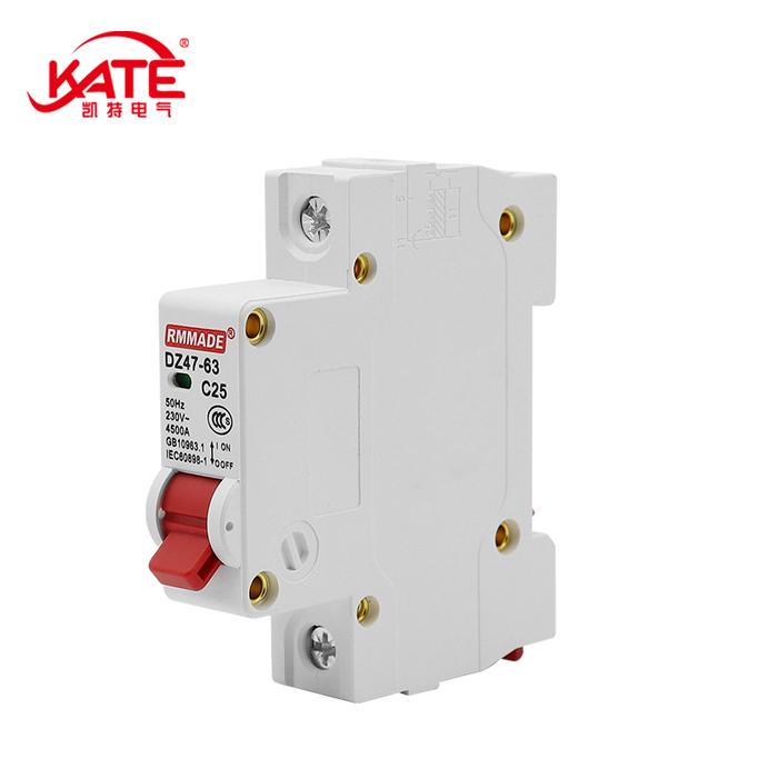 DZ47-63 AC 230V-400V MCB 1P 6A-63A Pemutus Sirkuit Mini Pelindung