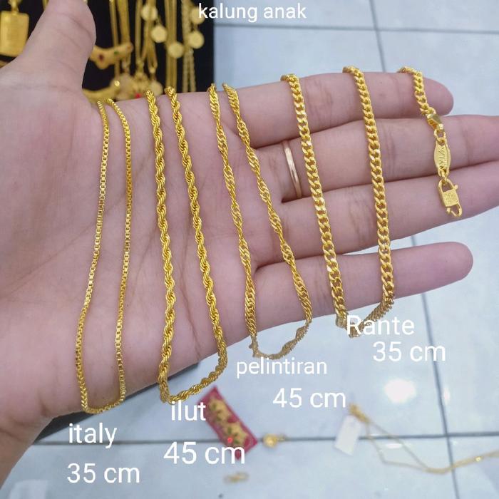 kalung anak xuping lapis emas 24k