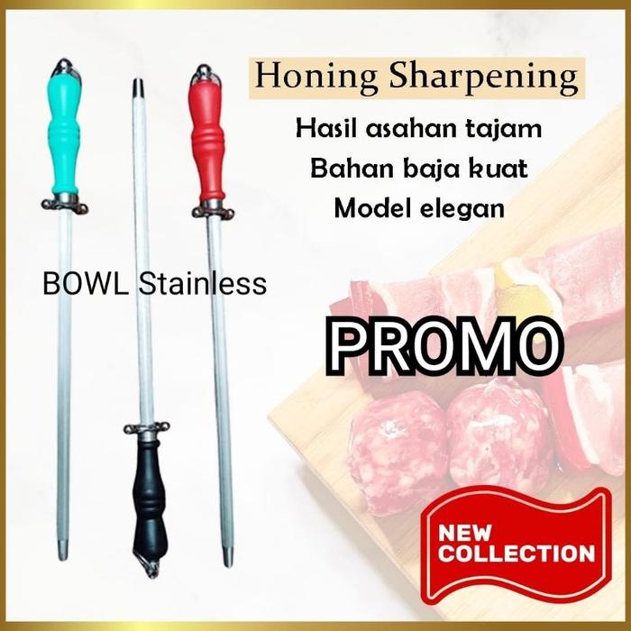 Asahan Alat Pengasah Pisau Stik Besi Sharpening Steel