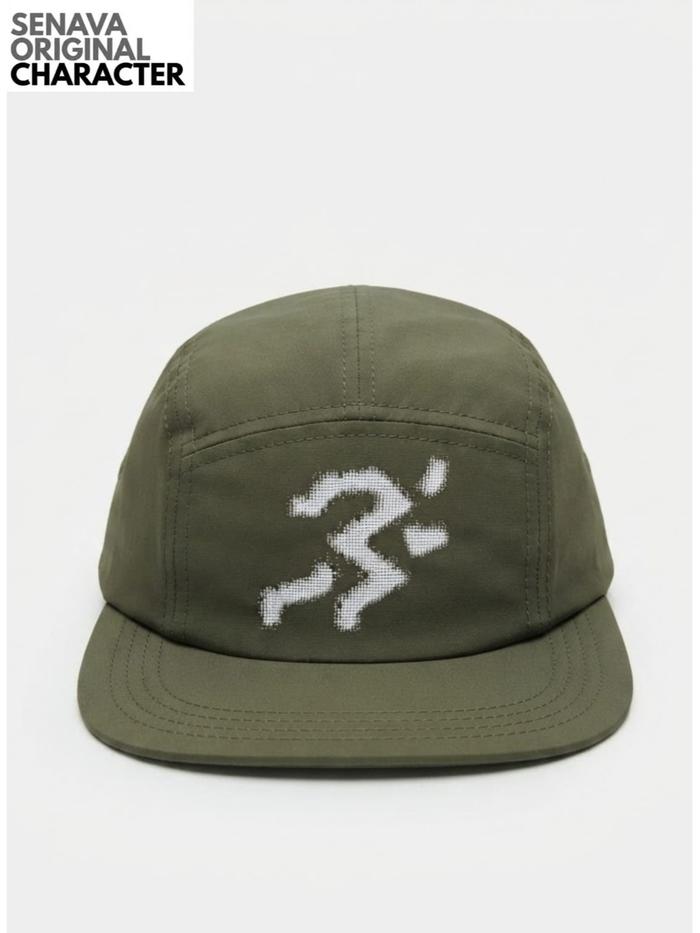 SENAVA Original Character - 5-Panel Hat (Army Green / "LOSER" & Pixel Figure