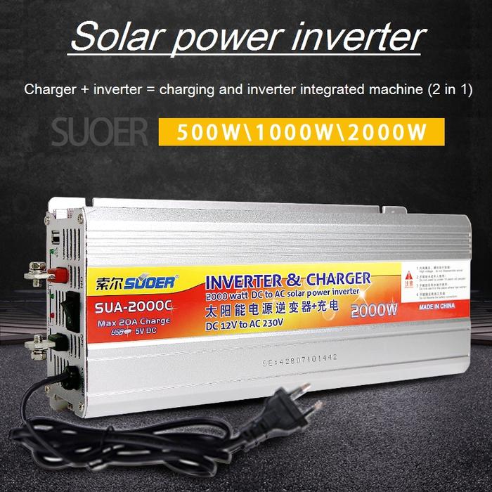 Inverter 12v 220v Hybrid Solar power inverter charger Voltage