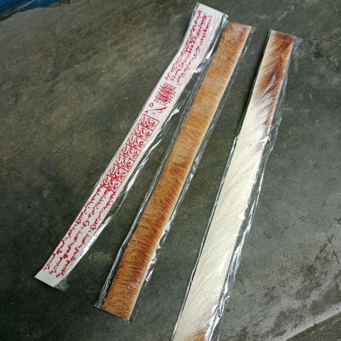 Ikat pingang / isian Sabuk Bahan kulit Aali Rajah tinta Merah Asli