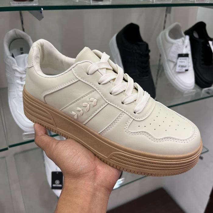 Terlariss !!! Nevada Nevada Sepatu Sneakers Original Putih Tali Wanita 36-40