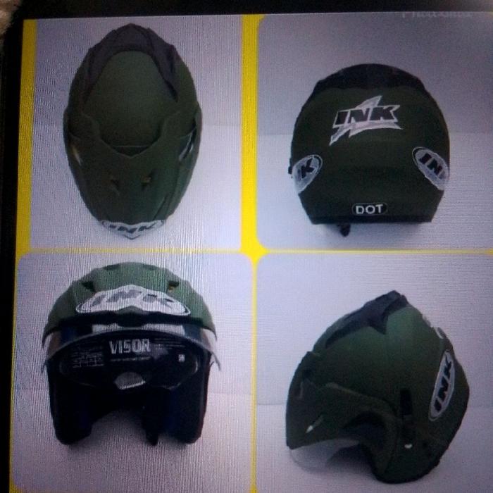 helm ink double visor realpick EMBOSS SNI