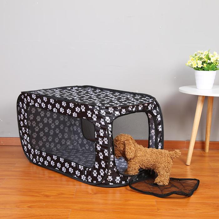 Portable Folding Rectangular Pet Tent Dog Cage Playpen Fence Puppy