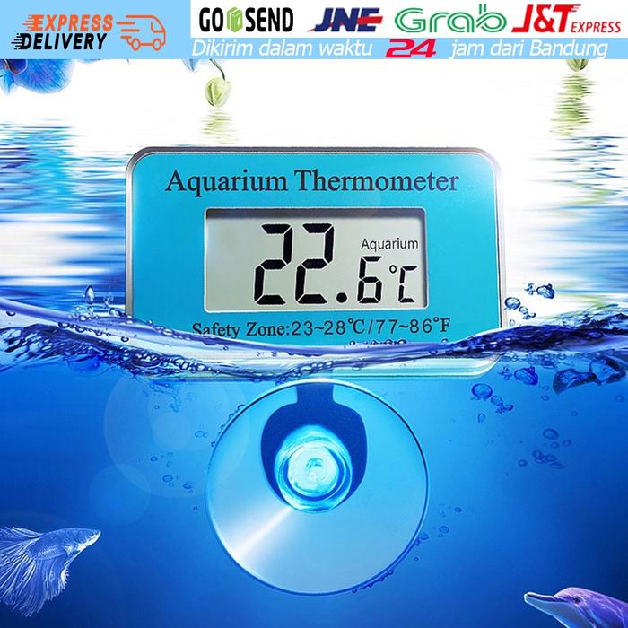 Thermometer Mini Digital Alat Pengukur Suhu Mesin Tetas Ruangan Badan AC Waterproof Termometer Akuar