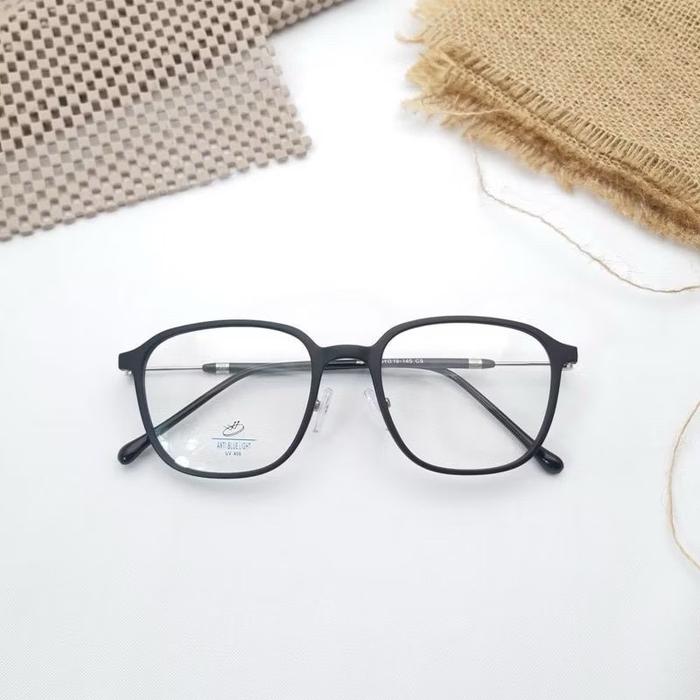 Kacamata Photocromik Antiradiasi Frame square bisa untuk mata (-,+,cly,Normal) tersedia kwitansi pem