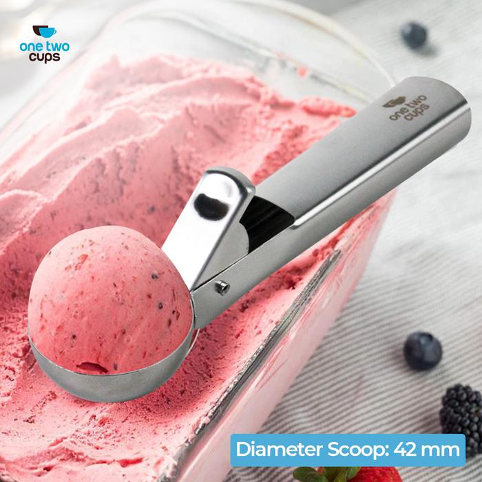 Sendok Takar Es Krim Gula Kopi Ice Cream Scoop Spoon - 164z - 7RHZB2SV Silver