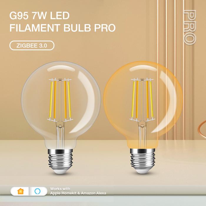 LED Filament Bulb Zigbee 3.0 AC220V Filament G95 Incandescent LED