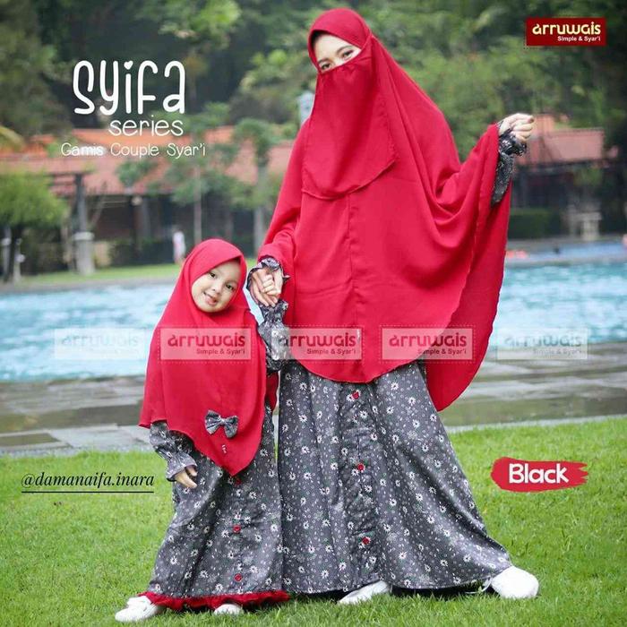 SALE!! Gamis cuople syari ibu dan anak syifa series original by arruwais 100% mulus tanpa reject
