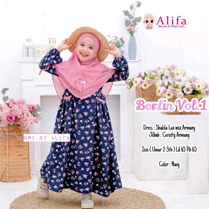 Berlin Kids Vol.1 Ori Alifa Kids - Dress Anak Perempuan 2-3th