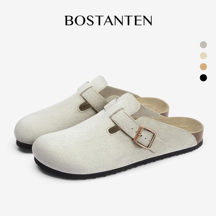 [Ark Shoes] BOSTANTEN  Sandal Birkenstocks Couple Pria Wanita | Sol serutan kayu & Anti Slip | Tali 