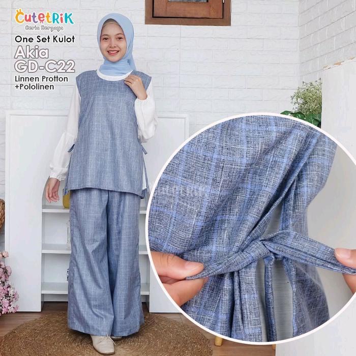 57. SET CELANA KULOT TUNIK ROMPI ZEMA BY CUTETRIK ORIGINAL TERBARU SETELAN BAJU PAKAIAN MUSLIM ANAK