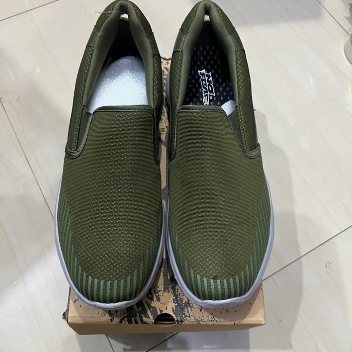 Sepatu Slip On No Fear Lifestyle Khaki 100% Original