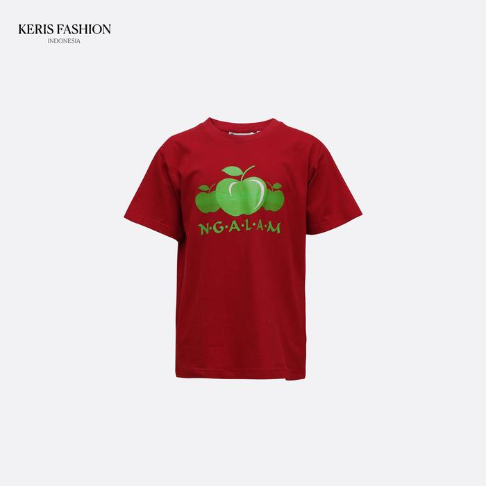 Keris Gallery T-Shirt Anak Lengan Pendek Motif Apel Malang