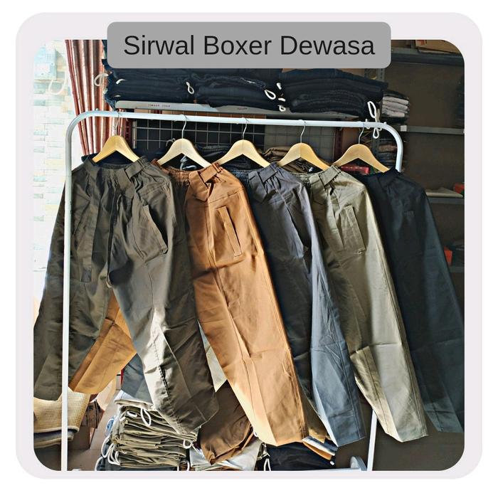 Celana sirwal Boxer panjang pria Celana cingkrang boxer Sirwal laki laki Celana kerja pria Celana bo