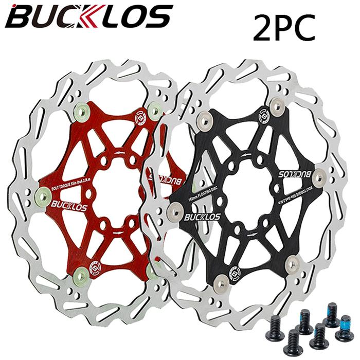 2PC BUCKLOS Bicycle Brake Rotors 160/180/203mm MTB Disc Brakes Rotor