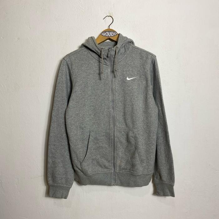 NIKE ZIP HOODIE Basic grey small logo