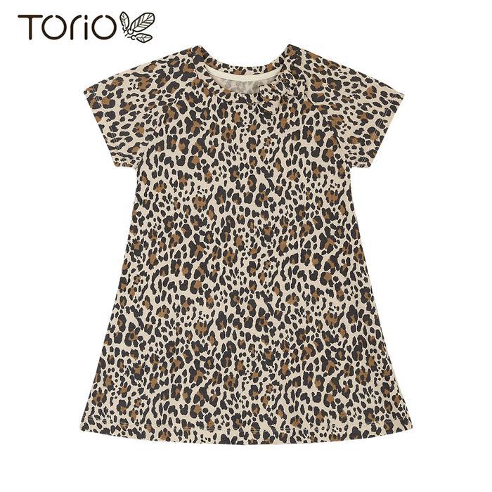 PROMO!! TORIO Basic Dress Leopard - Pakaian Anak Perempuan - Dress Anak STOK TERBATAS!!