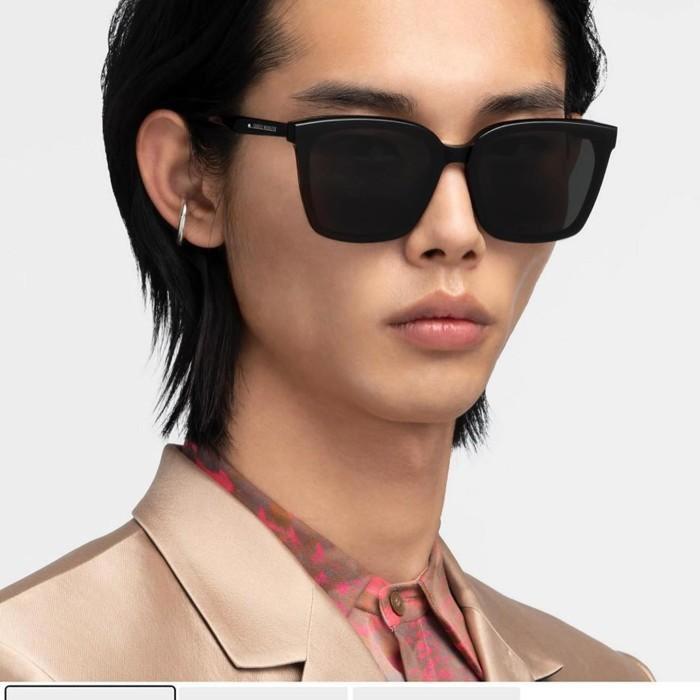 Kacamata Fashion Gentle Monster Tega Black Sunglasses Super Flat Futuristic Original