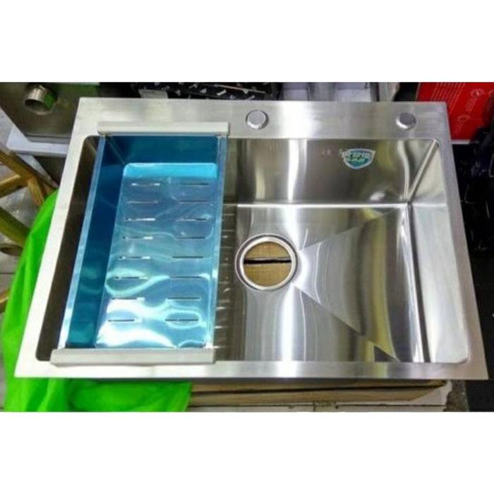 Paket lengkap kitchen sink onan 6045 original. sink stainless 6045 onan