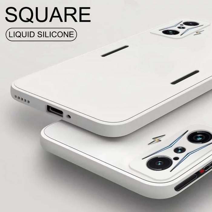 Poco F4 GT Poco F 4 GT PocoF4 GT Case Luxury Square Liquid Silicone