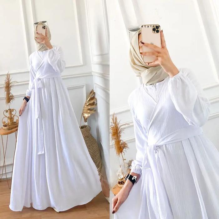 Baju Gamis Wanita Muslim Aileen Set Maxy Fashion Perempuan Dewasa