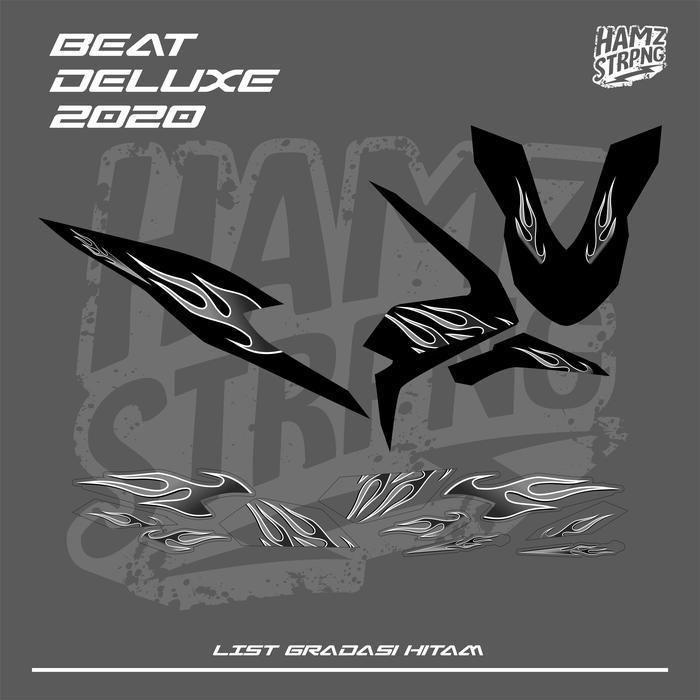 Striping Transparan Beat Deluxe 2020 Konsep Api Abubulux OSEAN