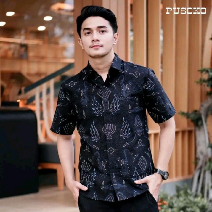 kiton Squarepants kemeja bati Pria