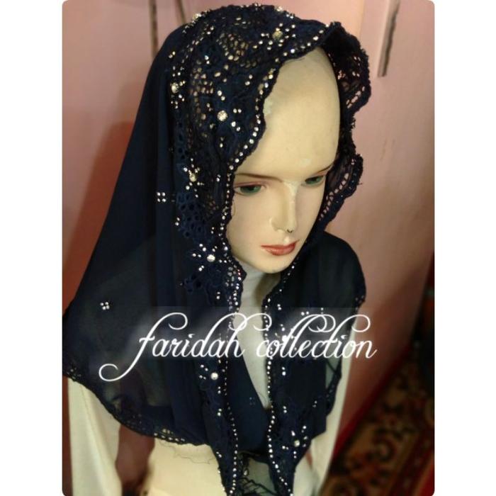 NEW!! Kerudung Yenni Wahid/Hijab Instan Bordir+swarosky/Hijab Instan Pesta