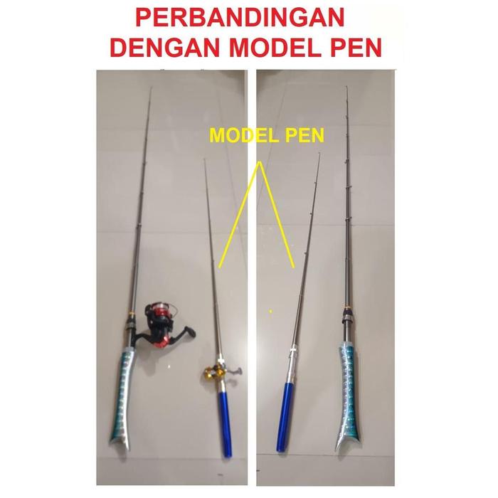 Joran pancing/ rod Pen Pancing / mini pen fishing rod / spinning