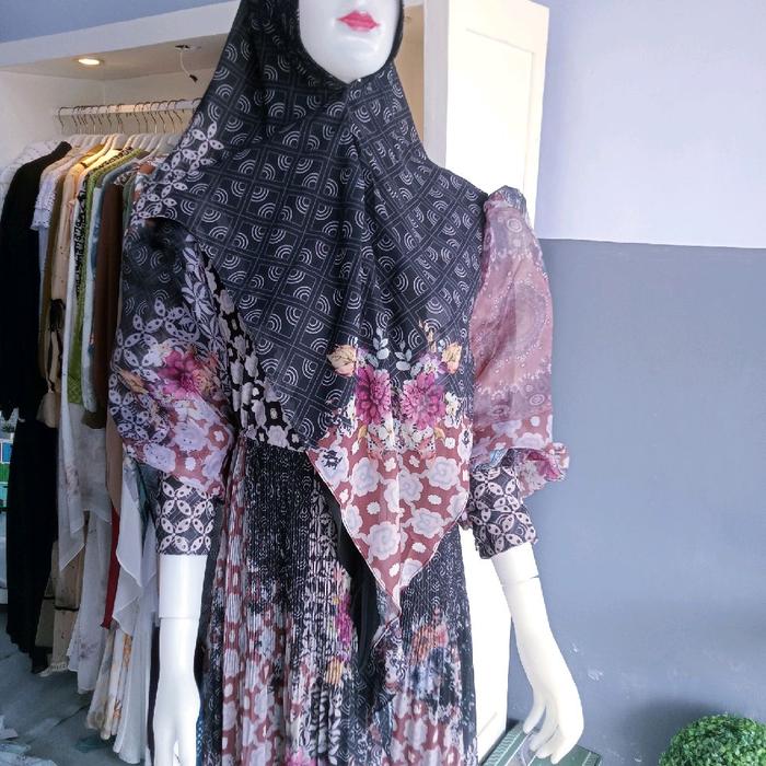 syar'i eldena Gamis Wanita Muslim Dewasa