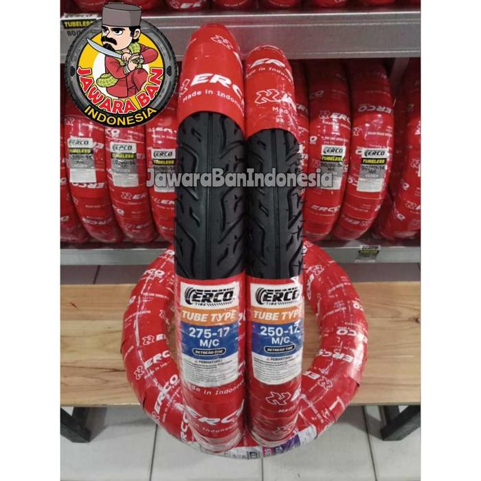 Baru Ban Motor Bebek Ring 17 Tubetype Non Tubeless Merk ERCO Motif Bintang Mirip IRC Mirip Federal U