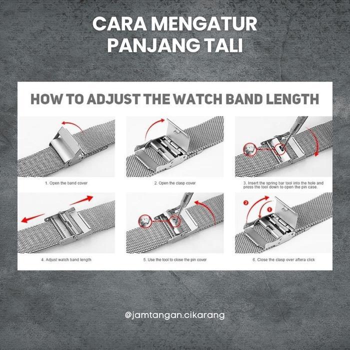Tali Jam Tangan Dw Rantai Pasir Stainless Steel Premium