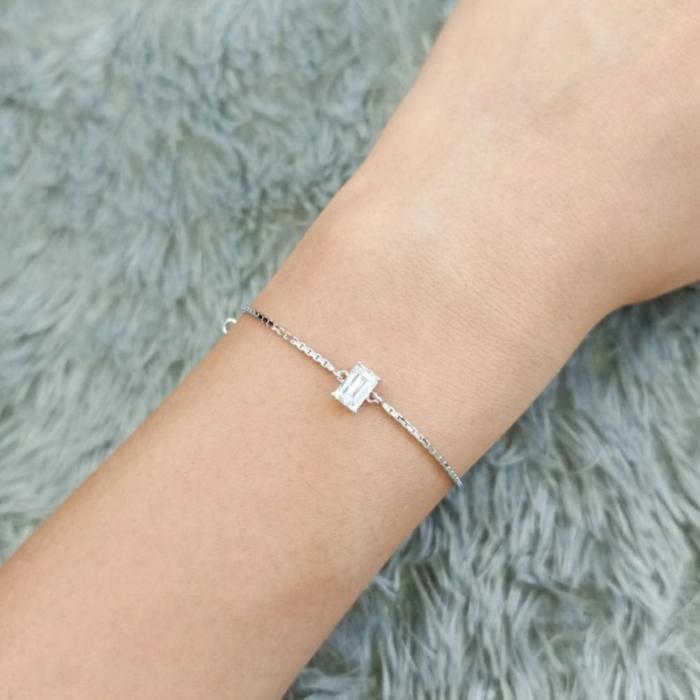 GELANG WANITA TALI ITALY HITAM HADIAH VALENTINE PERHIASAN EMAS ASLI