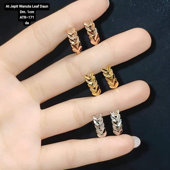 Lumine - Anting Jepit Wanita Leaf Daun ATR-171 VR