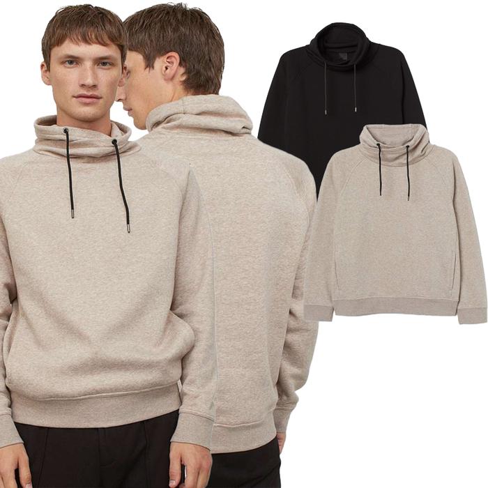 ATASAN SWEATER HOODIE FUNNEL COLLAR LONGSLEEVE POCKET SAMPING