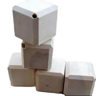 Pion Sangkar Dadu Kayu Mahoni 5x5cm - Harga Perbiji 1 Pion - Kalung