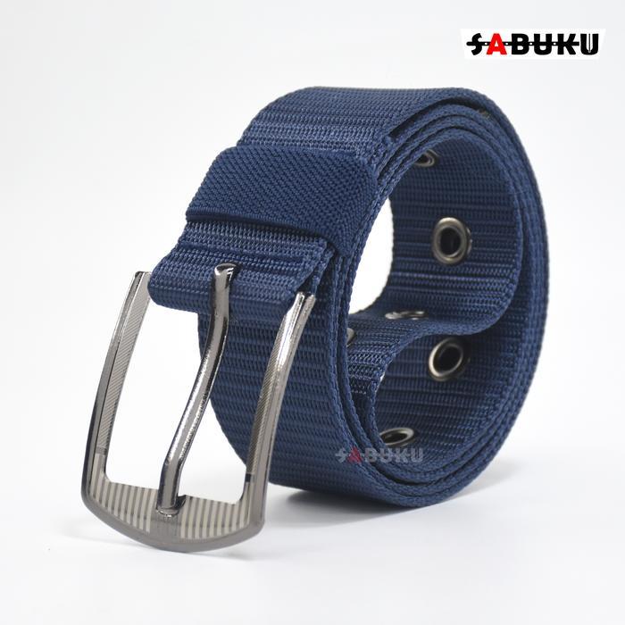 Ikat Pinggang Canvas Nylon Pria Taktikal Militer Variasi Ring Gesper Kanvas Nylon Men Belt - 223