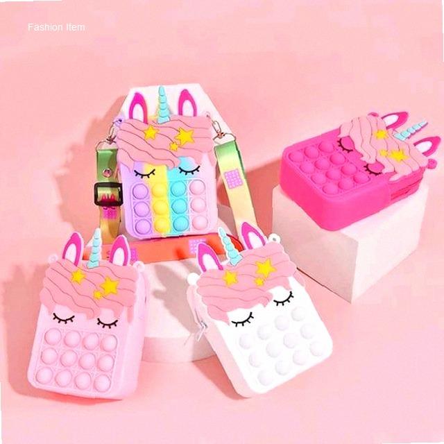 TAS SELEMPANG POP IT PONI PETAK VIRAL IMPORT BERKUALITAS | best seller