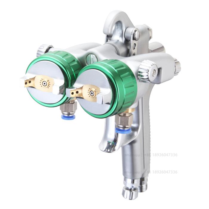 1.3mm nano chrome painting Dual Double head spray gun