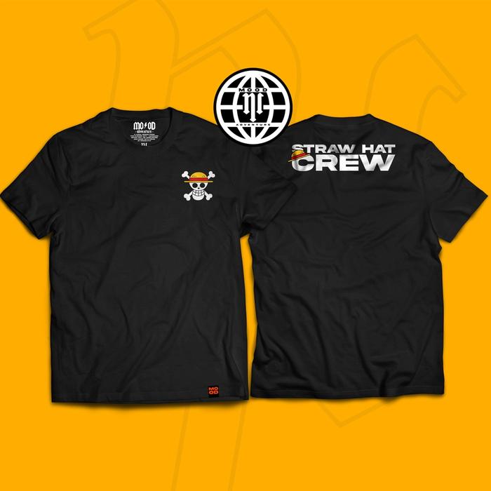Kaos T-Shirt Baju One Piece Bajak Laut Topi Jerami Shirohige Shanks Kartun Design by Mood Adventure